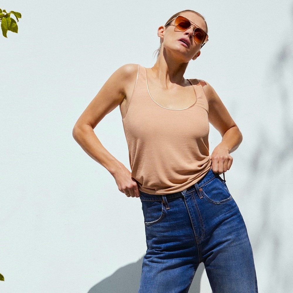 Zara Ribbed Knit Tank - Picture 2 of 10